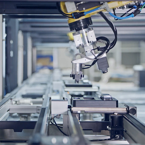 SWD lamination stacks for mechatronic drive systems